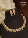 Antique High Gold Choker Necklace Set for Women & Girls-TA1110