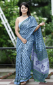 Aiwa Premium Cotton Bagru Block Print Mulmul Saree-TA1029