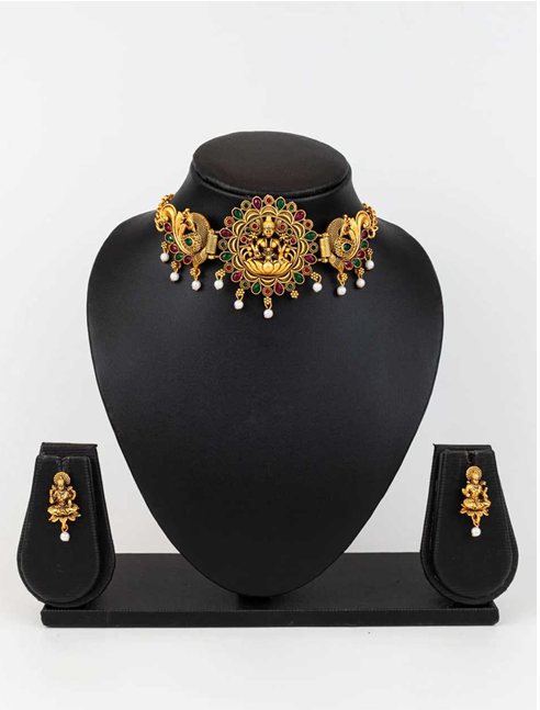 Aiwa Special Womens Jewellery Choker Necklaces Temple Jewelry-TA1003