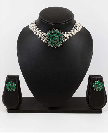 Aiwa Brass  Womens Jewellery  Choker Necklaces Fancy Mala Necklaces -TA1004