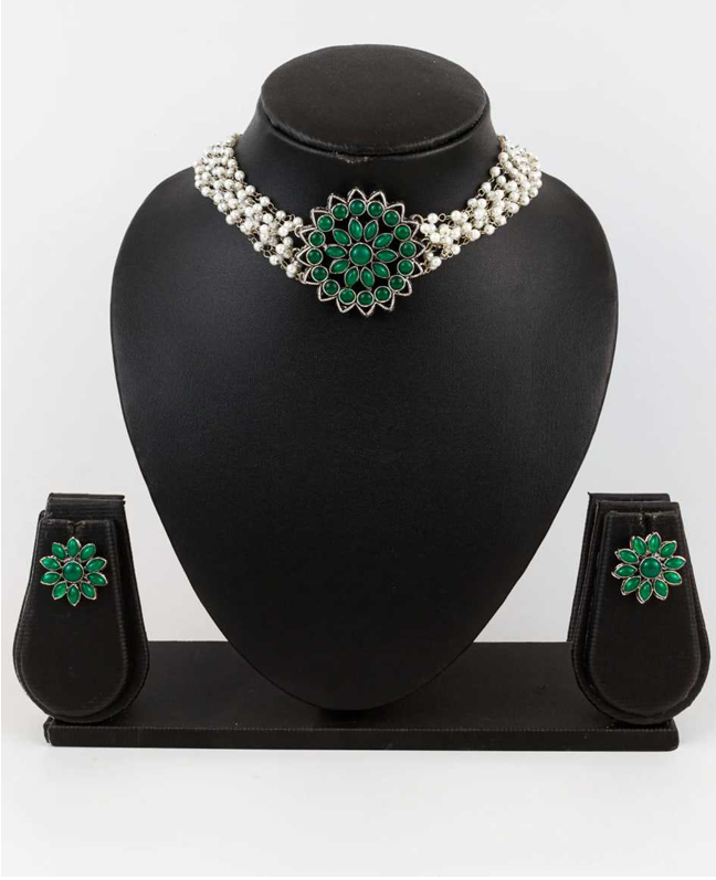 Aiwa Brass  Womens Jewellery  Choker Necklaces Fancy Mala Necklaces -TA1004