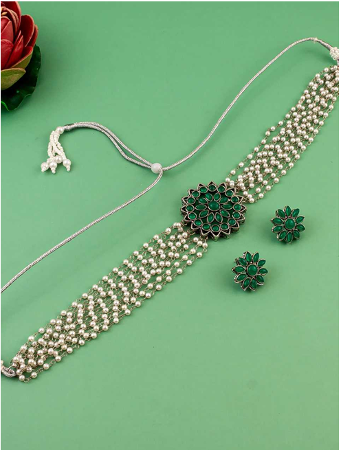 Aiwa Brass  Womens Jewellery  Choker Necklaces Fancy Mala Necklaces -TA1004