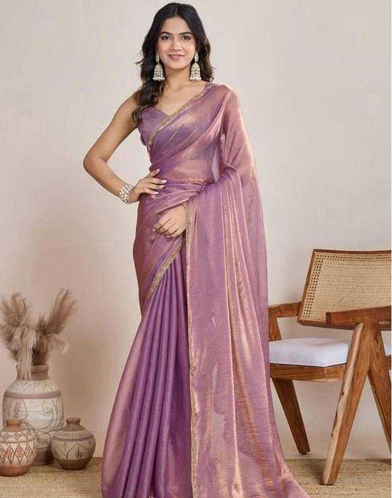 Aiwa Heavy Soft Two-Tone Fancy Designer Saree with Dual Blouse Concept-TA1018