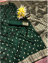 Aiwa Green Jacquard Zari Woven Designer Saree with Art Silk Blouse-TA1022