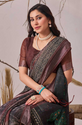Aiwa Linen Cotton Digital Printed Patola Saree-TA1024