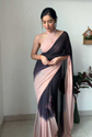 Aiwa Pure Soft Georgette Bandhani Digital Printed Ready-to-Wear Saree-TA1042