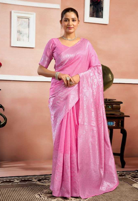 Aiwa Heavy Soft Lichi Silk Designer Saree with Rich Pallu & Jacquard Work-TA1059