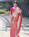 Aiwa Heavy Soft Lichi Silk Designer Saree with Jacquard Work-TA1060