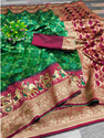 Aiwa Pure Kanchipuram Jacquard Silk Saree Collection Green-TA1072