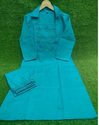 Aiwa Cotton Pintex Kurti Set Collection Blue-TA1077