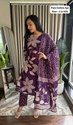 Aiwa Premium Jaipuri Cotton Kurti Set Collection Purple-TA1079