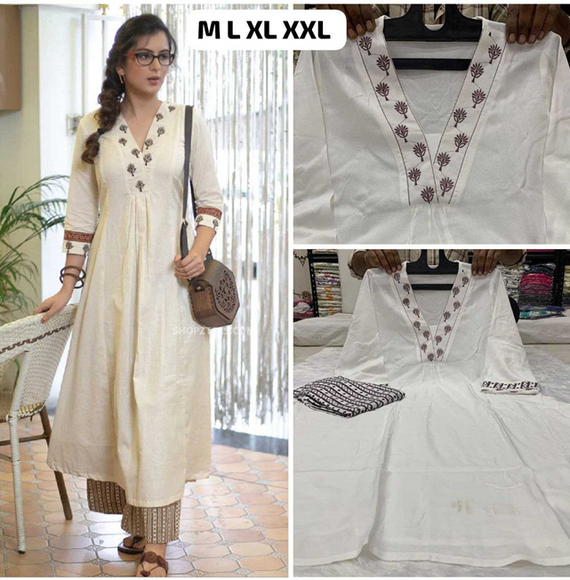 Aiwa Embroidered Rayon Cotton Kurti Collection-TA1088