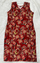 Aiwa Sleeveless Cotton Printed Kurti for Casual & Office Wear Red-TA1091