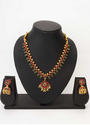 Aiwa Elegant Green & Red Stone Artificial Necklace Set-TA1116