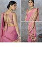 Pure Handloom Khadi Cotton Saree with Rich Pallu & Tassel Detailing Light Pink-TA1119