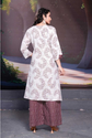 Stylish Cotton A-Line Palazzo Suit Set-TA1125
