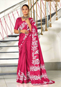 Aiwa Pure Mulmul Cotton Hand Block Printed Designer Saree-TA1020