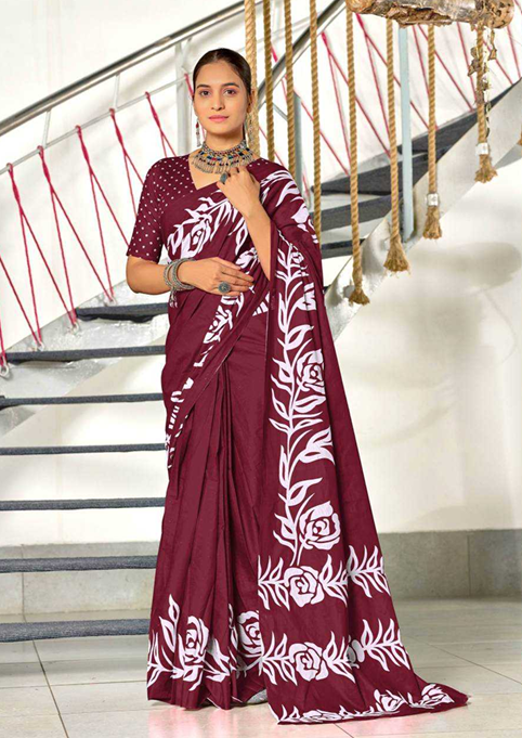 Aiwa Pure Mulmul Cotton Hand Block Printed Designer Saree-TA1020