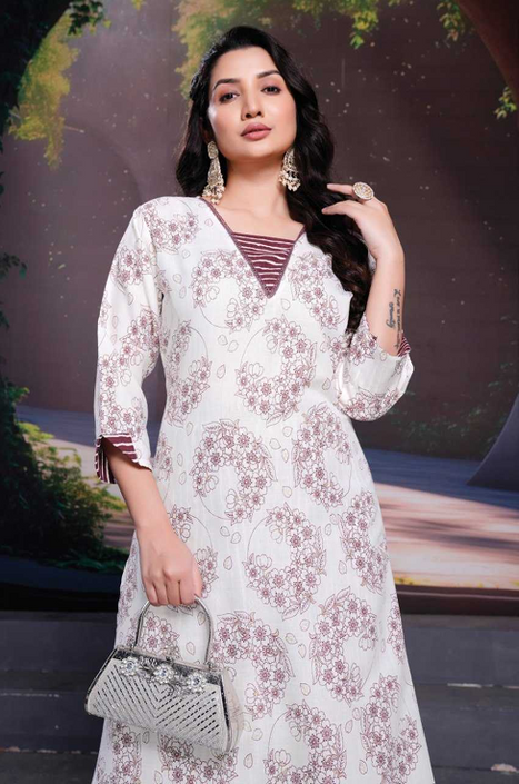 Stylish Cotton A-Line Palazzo Suit Set-TA1125