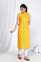 Aiwa Sleeveless Heavy Slub Rayon Printed Kurti -TA1105