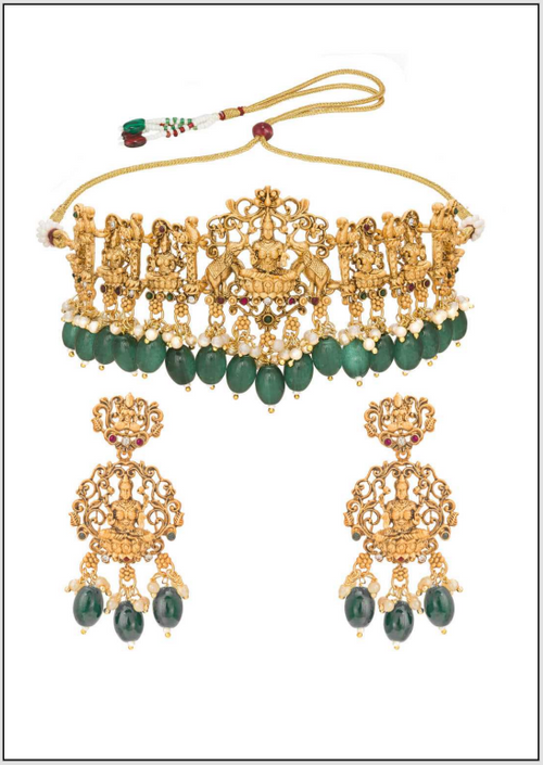 Womens Jewellery  Choker Necklaces Temple Jewelry Manufacturer-TA1001