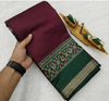Aiwa Soft Jaipuri Mul Cotton Saree with Patola &amp; Ikkat Design-TA1023