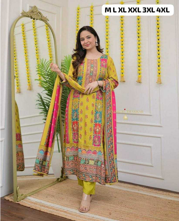 Aiwa Ladies Designer Printed Suits-TA1135